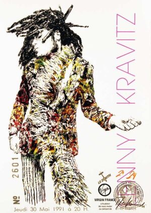 Thomas Jankowski - LENNY KRAVITZ -  Edition small - Original Mischtechnik (Unika...