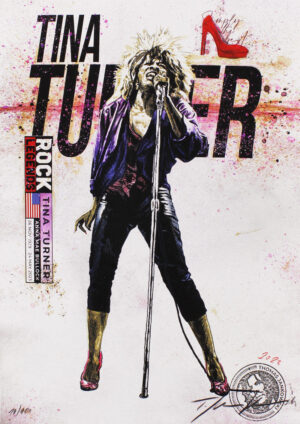 Thomas Jankowski - TINA TURNER - Edition small - Original Mischtechnik (Unikat) ...