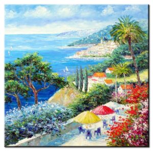 Totti Moreno - Ein Sommer am Meer-80 x 80 cm