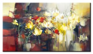 Totti Moreno Leinwandbild - Eternal Flowers-70 x 120 cm