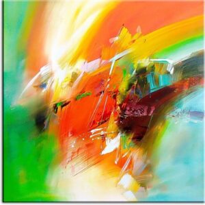 Totti Moreno Leinwandbild - Spring-100 x 100 cm