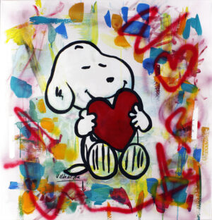 ULLDEVIDRE - SNOOPY - original Gemälde auf Leinwand