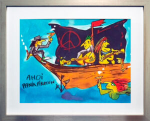 Udo Lindenberg Bilder - AHOI PANIK PIRATEN - original Grafik handsigniert