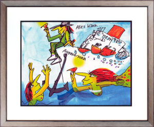 Udo Lindenberg Bilder - ANDREA DORIA - NO PANIC -  Original Siebdruck