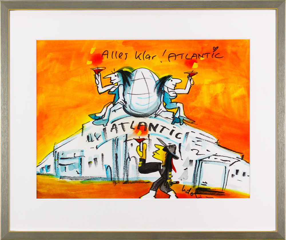 Udo Lindenberg Bilder - Alles Klar - ATLANTIC - UNIKAT - handsigniert