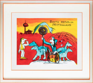 Udo Lindenberg Bilder - BUNTE REPUBLIK DEUTSCHLAND - Original Grafik handsignier...