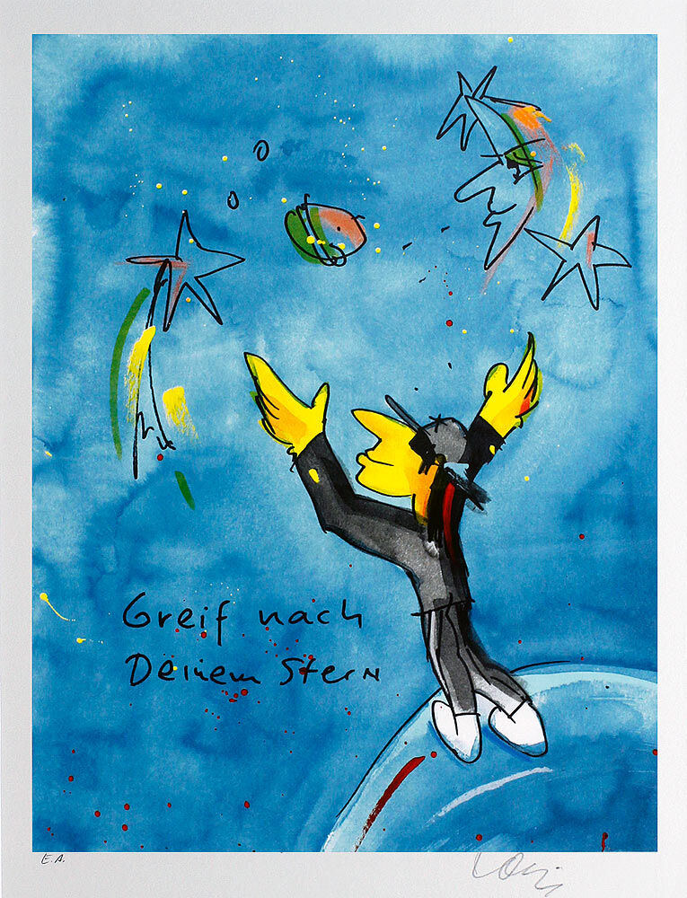 Udo Lindenberg Bilder - GREIF NACH DEINEM STERN - Edition 2018 - Original Grafik...