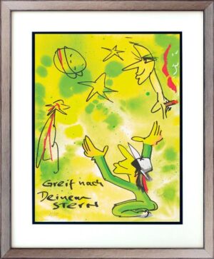 Udo Lindenberg Bilder - GREIF NACH DEINEM STERN - Edition 2023 - Original Grafi...