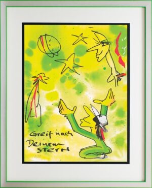 Udo Lindenberg Bilder - GREIF NACH DEINEM STERN - Edition 2023 - Original Grafi...