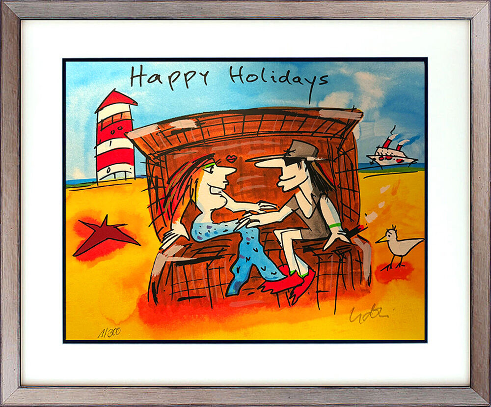 Udo Lindenberg Bilder - HAPPY HOLIDAYS - Edition 2025 - Original Grafik handsign...