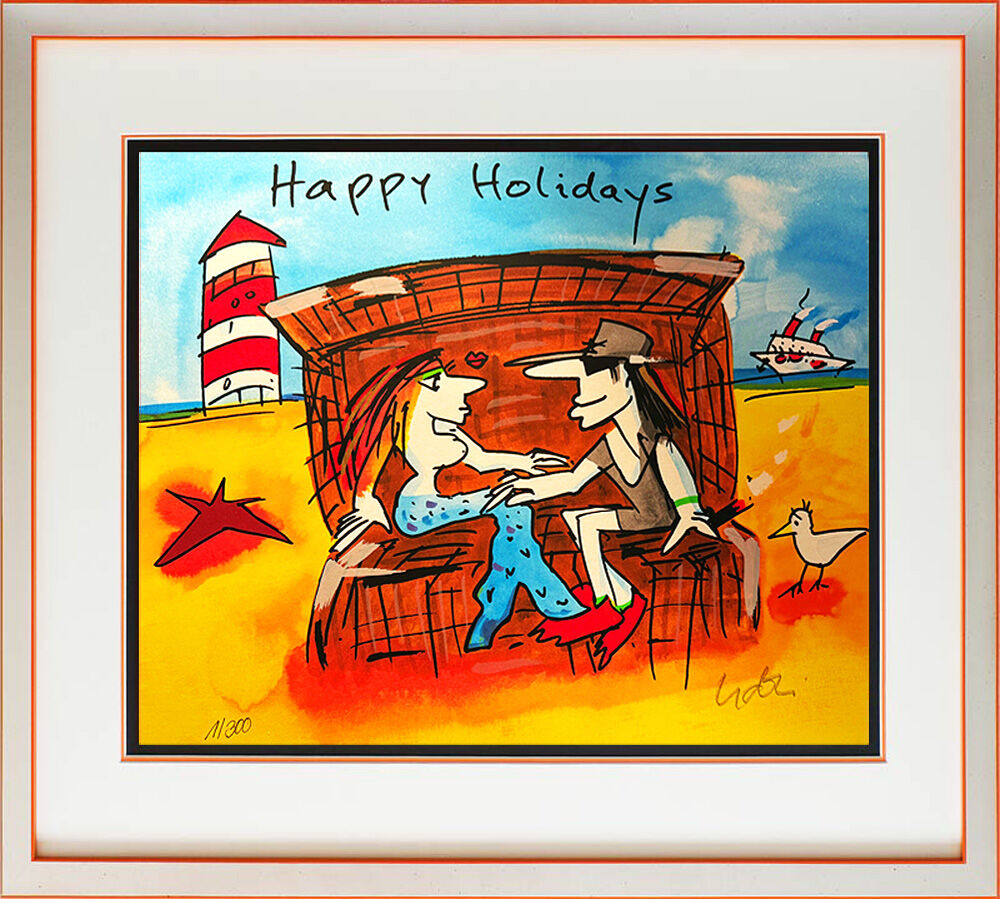 Udo Lindenberg Bilder - HAPPY HOLIDAYS - Edition 2025 - Original Grafik handsign...