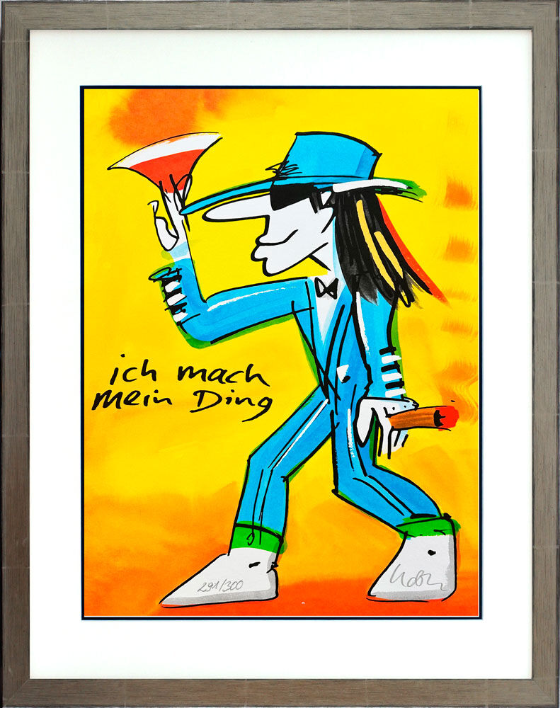 Udo Lindenberg Bilder - ICH MACH MEIN DING - Edition 2025 - Original Grafik han...