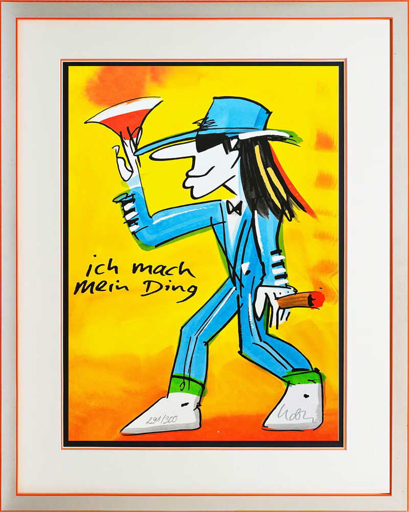 Udo Lindenberg Bilder - ICH MACH MEIN DING - Edition 2025 - Original Grafik han...