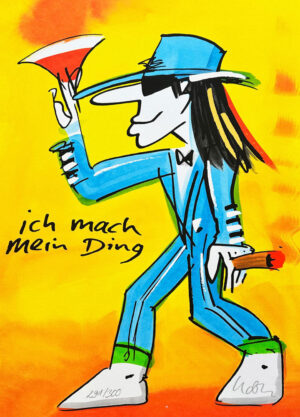 Udo Lindenberg Bilder - ICH MACH MEIN DING - Edition 2025 - Original Grafik han...