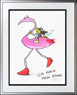 Udo Lindenberg Bilder - ICH MACH MEIN DING - INGO FLAMINGO - Original Grafik han...
