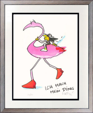 Udo Lindenberg Bilder - ICH MACH MEIN DING - INGO FLAMINGO - Original Grafik han...