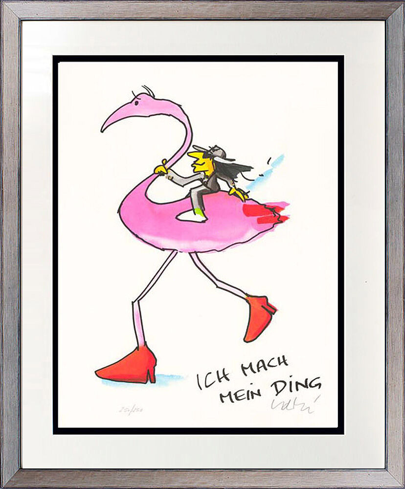 Udo Lindenberg Bilder - ICH MACH MEIN DING - INGO FLAMINGO - Original Grafik han...