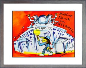 Udo Lindenberg Bilder - KEINE PANIK IM ATLANTIK - Original Grafik handsigniert