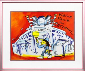 Udo Lindenberg Bilder - KEINE PANIK IM ATLANTIK - Original Grafik handsigniert