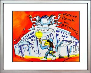 Udo Lindenberg Bilder - KEINE PANIK IM ATLANTIK - Original Grafik handsigniert