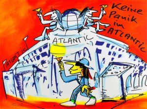 Udo Lindenberg Bilder - KEINE PANIK IM ATLANTIK - Original Grafik handsigniert