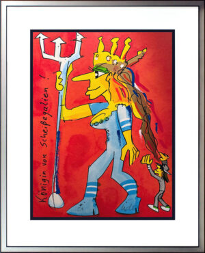 Udo Lindenberg Bilder - Königin von Scheißegalien - Original Grafik handsigniert