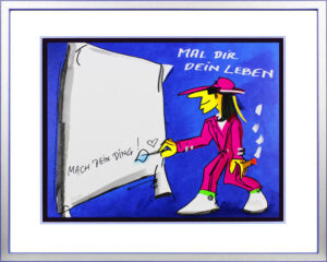 Udo Lindenberg Bilder - MAL DIR DEIN LEBEN - MACH DEIN DING - Unikat durch HANDB...
