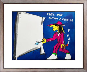 Udo Lindenberg Bilder - MAL DIR DEIN LEBEN - Original Grafik handsigniert
