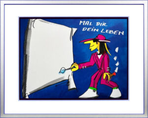 Udo Lindenberg Bilder - MAL DIR DEIN LEBEN - Original Grafik handsigniert