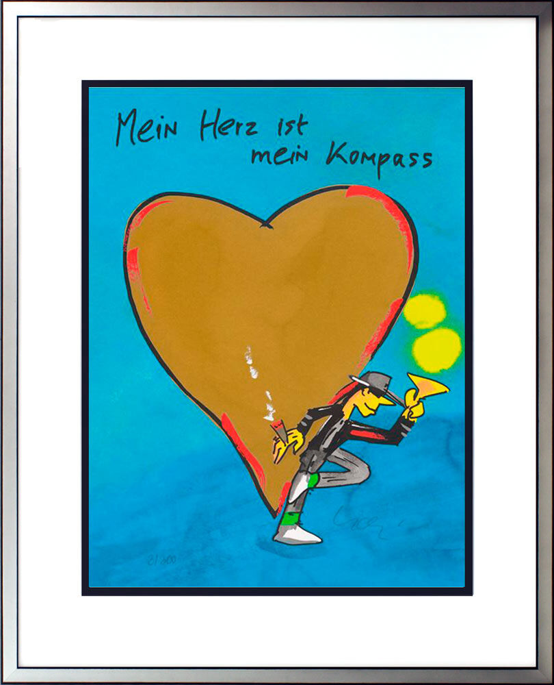 Udo Lindenberg Bilder - MEIN HERZ IST MEIN KOMPASS - Edition 2024 - Original Gra...