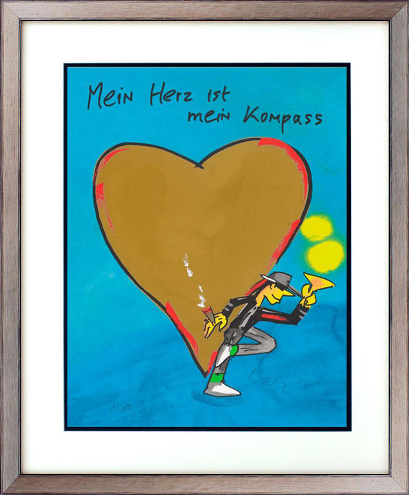 Udo Lindenberg Bilder - MEIN HERZ IST MEIN KOMPASS - Edition 2024 - Original Gra...