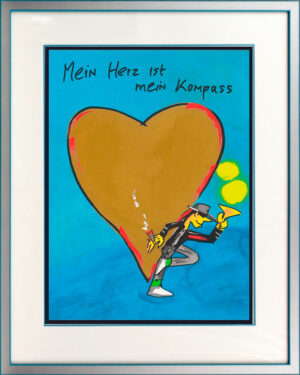 Udo Lindenberg Bilder - MEIN HERZ IST MEIN KOMPASS - Edition 2024 - Original Gra...