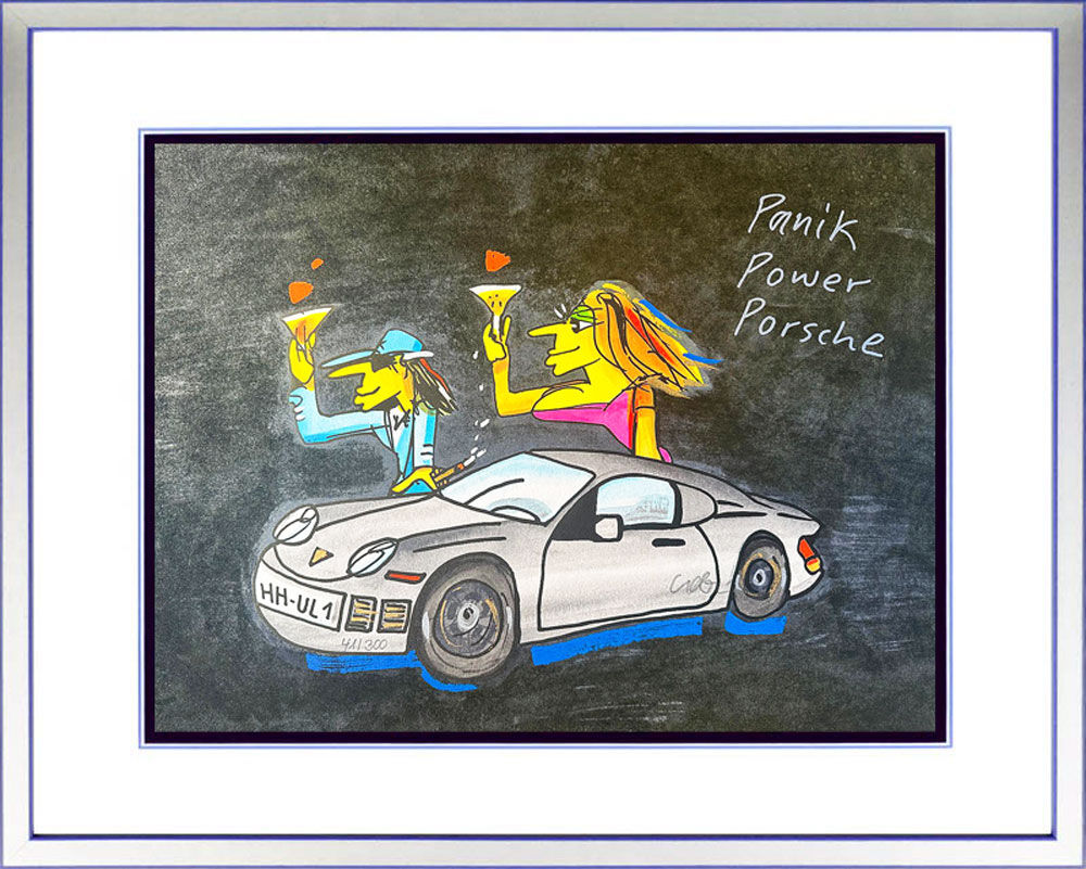 Udo Lindenberg Bilder - PANIK POWER PORSCHE - Edition 2025 - Original Grafik han...