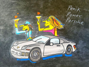 Udo Lindenberg Bilder - PANIK POWER PORSCHE - Edition 2025 - Original Grafik han...
