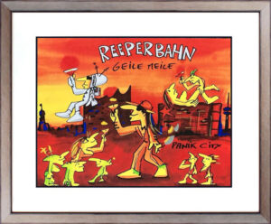 Udo Lindenberg Bilder - REEPERBAHN - GEILE MEILE - Original Grafik handsigniert