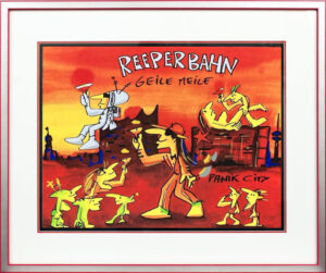 Udo Lindenberg Bilder - REEPERBAHN - GEILE MEILE - Original Grafik handsigniert