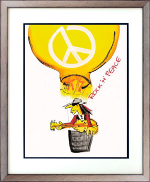 Udo Lindenberg Bilder  - ROCK - N - PEACE - Original Grafik handsigniert