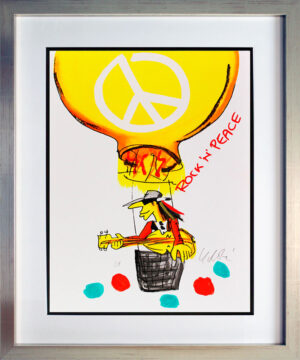 Udo Lindenberg Bilder  - ROCK - N - PEACE - UNIKAT durch Handbemalung