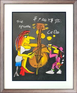 Udo Lindenberg Bilder - SIE SPIELTE CELLO - Edition 2025 - original handsigniert...