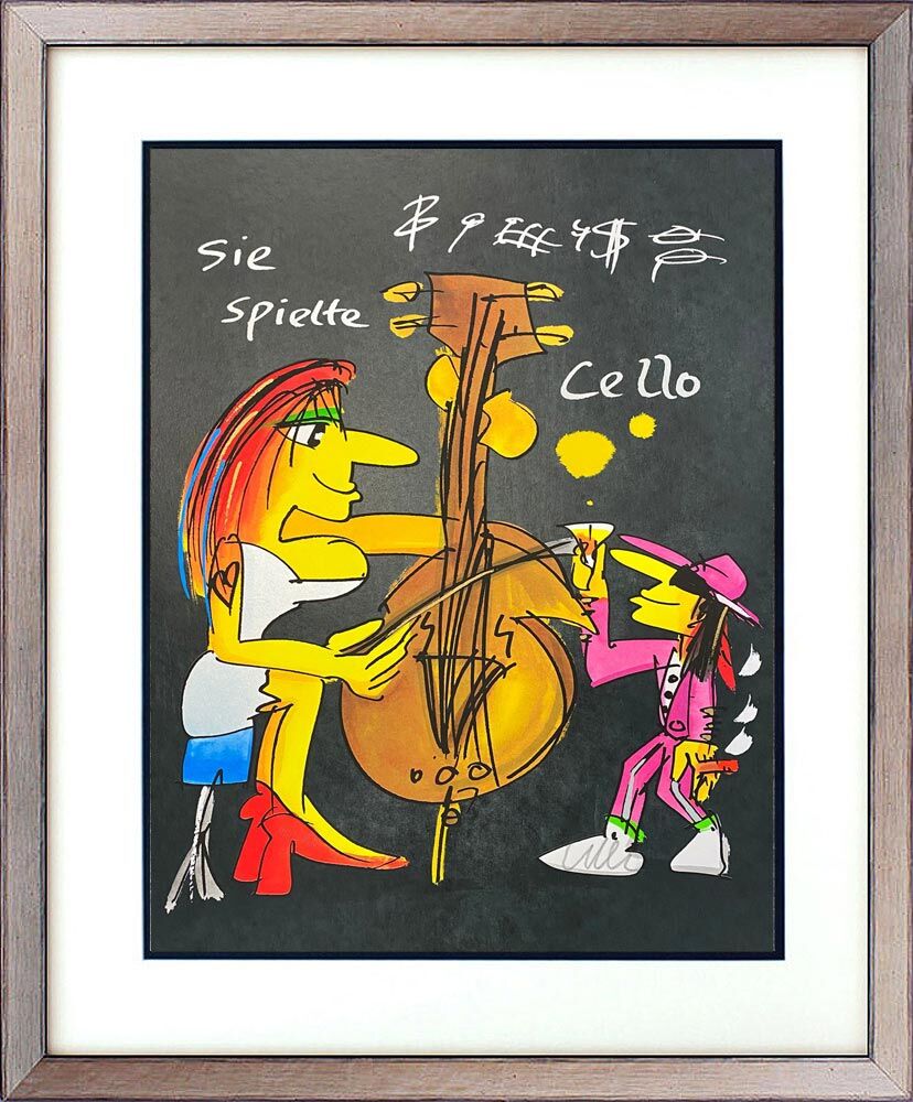 Udo Lindenberg Bilder - SIE SPIELTE CELLO - Edition 2025 - original handsigniert...