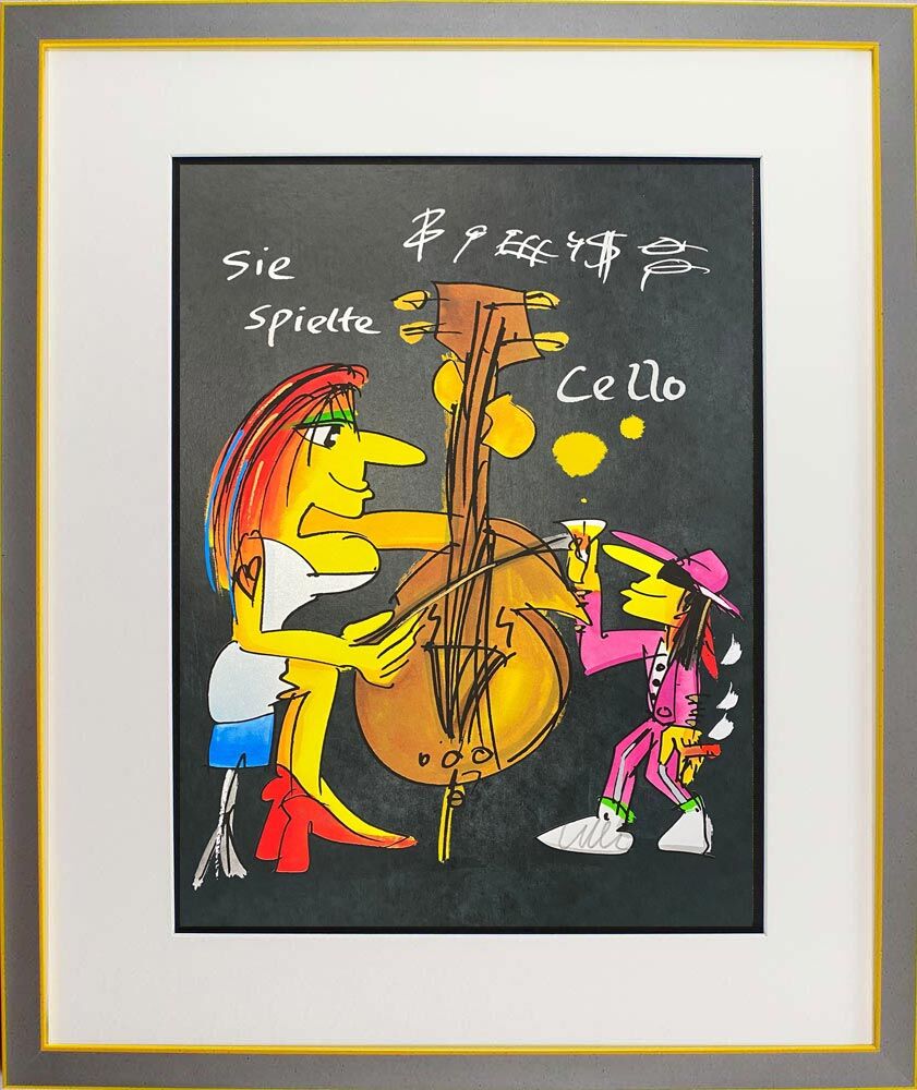 Udo Lindenberg Bilder - SIE SPIELTE CELLO - Edition 2025 - original handsigniert...
