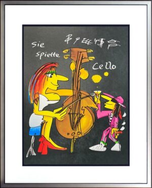 Udo Lindenberg Bilder - SIE SPIELTE CELLO - Edition 2025 - original handsigniert...