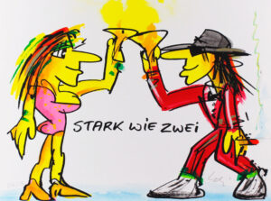 Udo Lindenberg Bilder - STARK WIE ZWEI - Original Grafik handsigniert