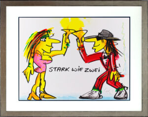 Udo Lindenberg Bilder - STARK WIE ZWEI - Original Grafik handsigniert