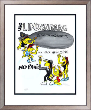 Udo Lindenberg Bilder - UDO LINDENBERG - PANIKORCHESTER - Original Grafik handsi...