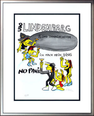 Udo Lindenberg Bilder - UDO LINDENBERG - PANIKORCHESTER - Original Grafik handsi...