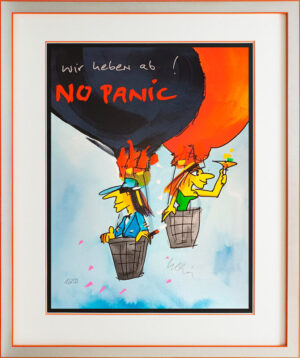 Udo Lindenberg Bilder - WIR HEBEN AB! NO PANIC - Original Grafik handsigniert