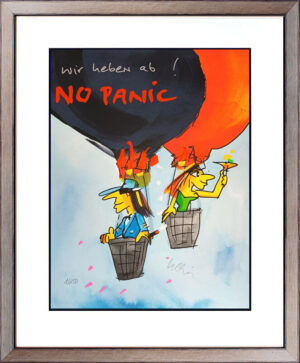 Udo Lindenberg Bilder - WIR HEBEN AB! NO PANIC - Original Grafik handsigniert