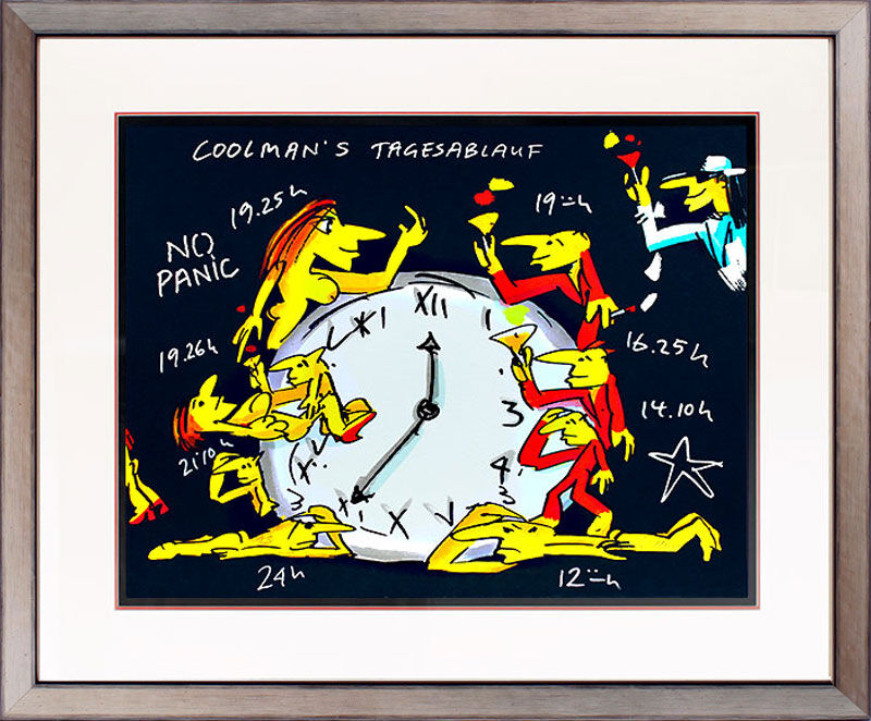 Udo Lindenberg COOLMAN'S TAGESABLAUF - original Grafik handsigniert