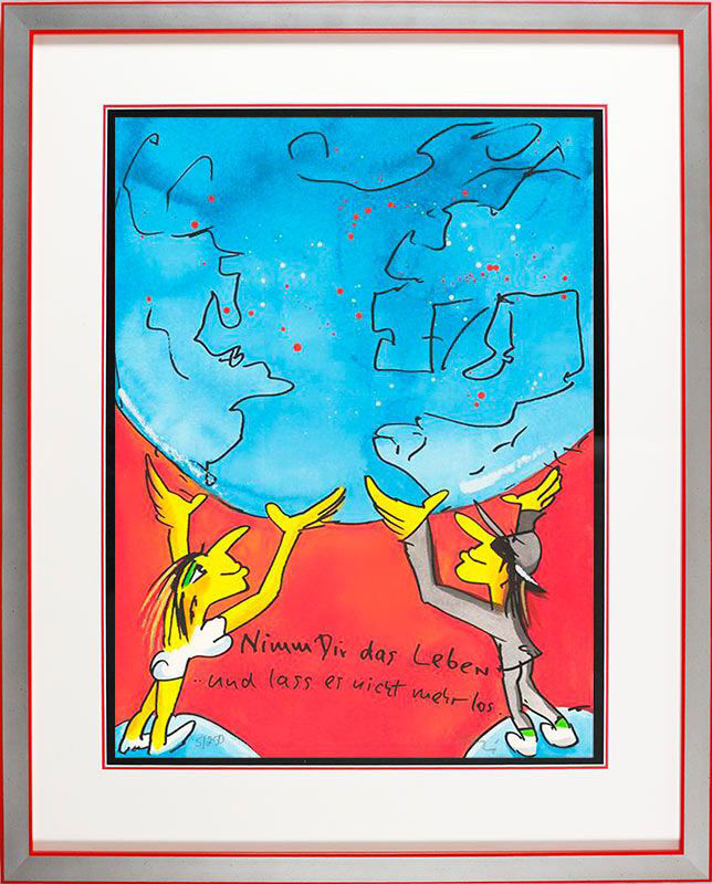 Udo Lindenberg - Nimm dir das Leben und lass es nicht mehr los - Original Grafik...